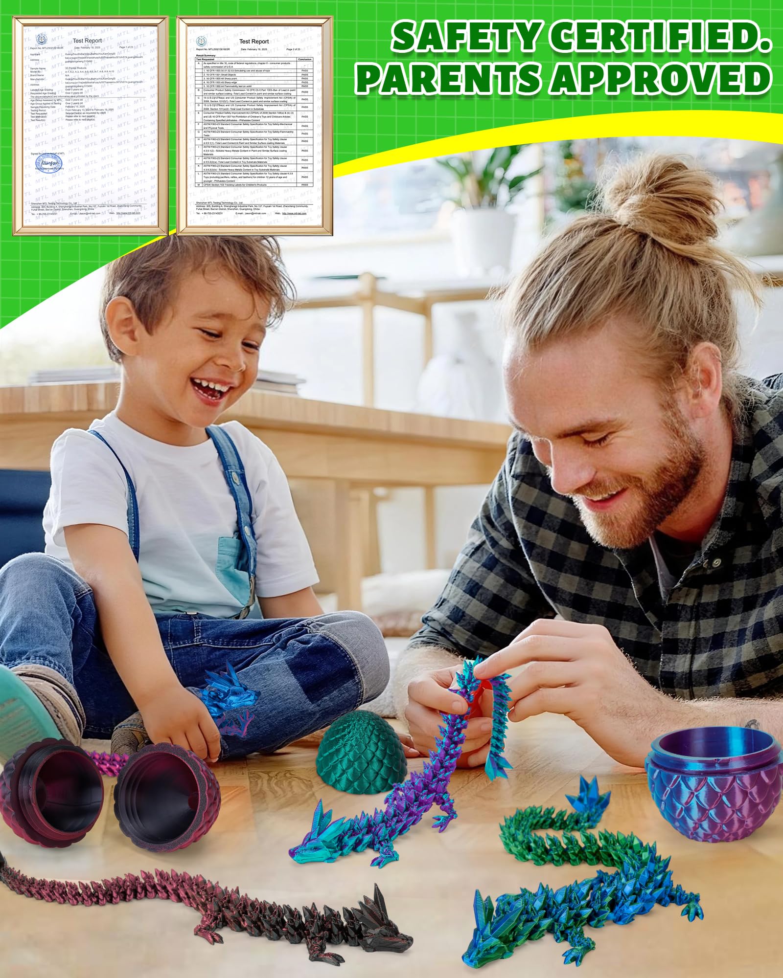 TBOLINE eco-friendly PLA material emphasizes kid-safe fun.