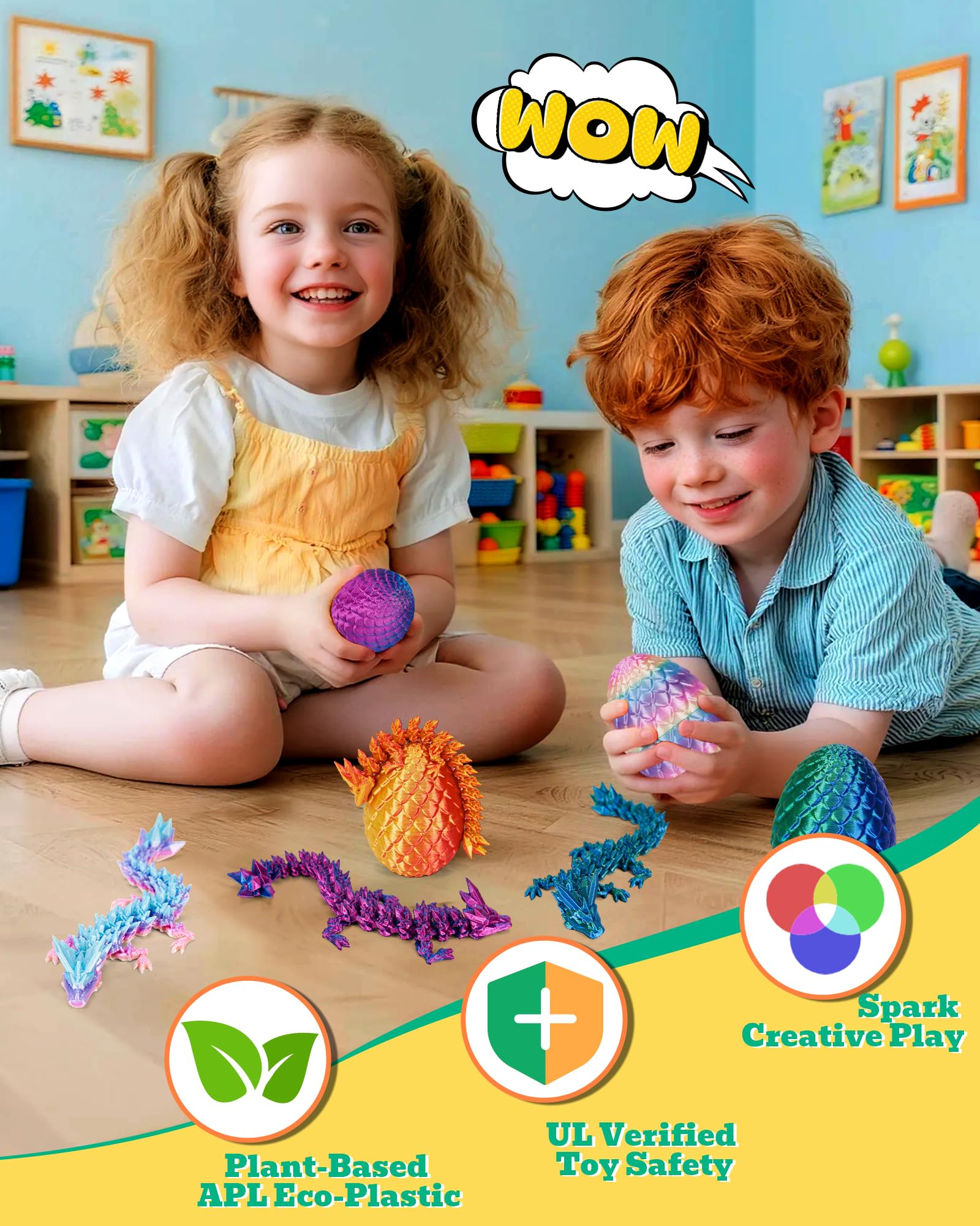 TBOLINE gift-pack dragon egg set ideal for birthdays and holidays