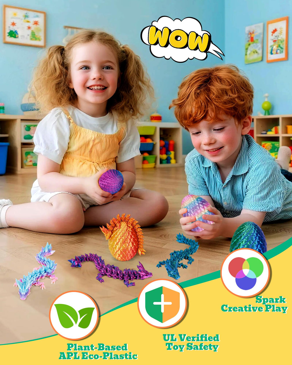 TBOLINE gift-pack dragon egg set ideal for birthdays and holidays