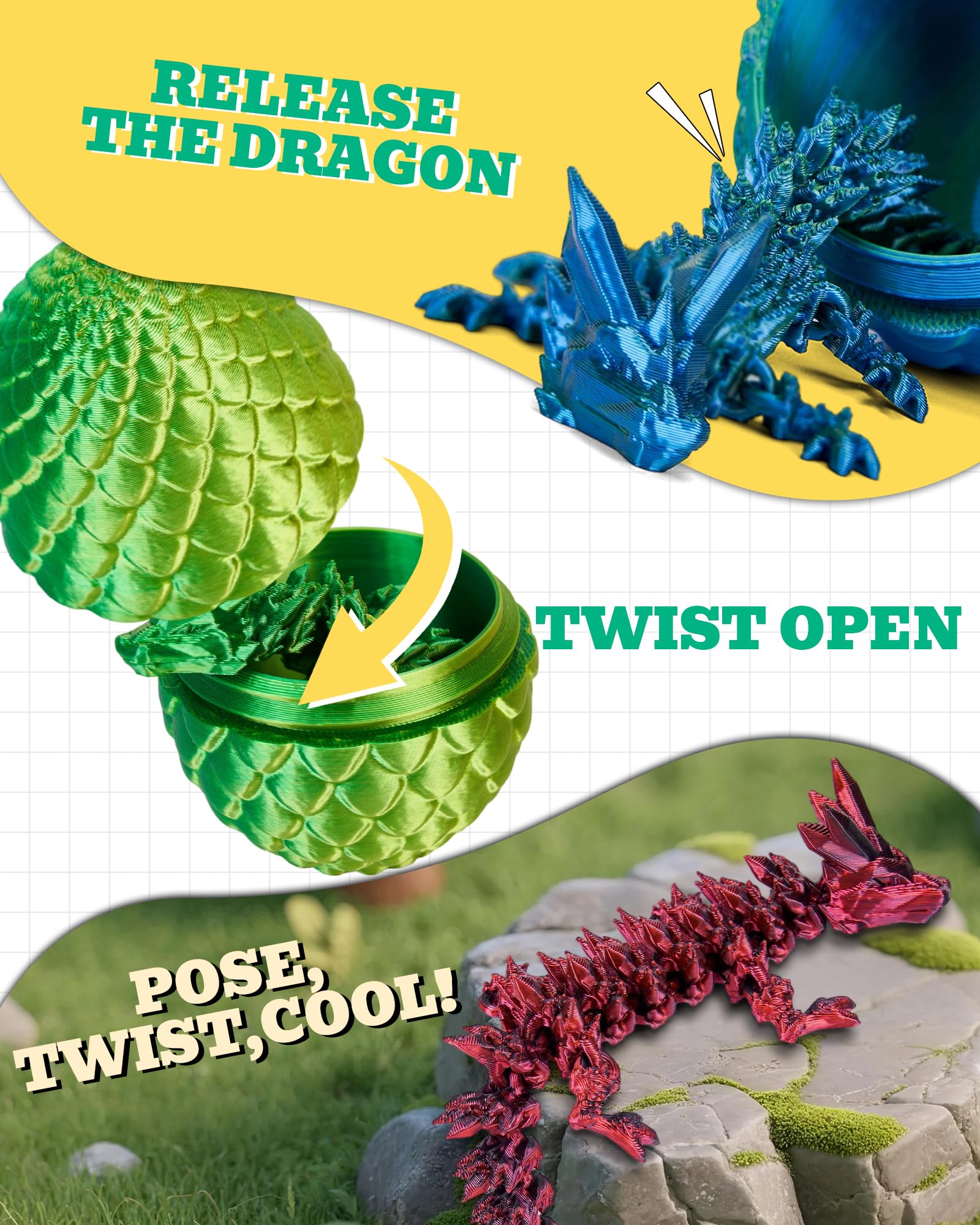 TBOLINE surprise egg reveal offers a fresh dragon each time.