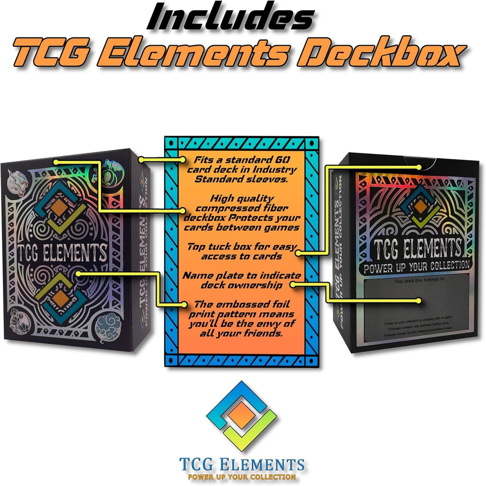 TCG Elements ready-to-play collection supports immediate gameplay for beginners.