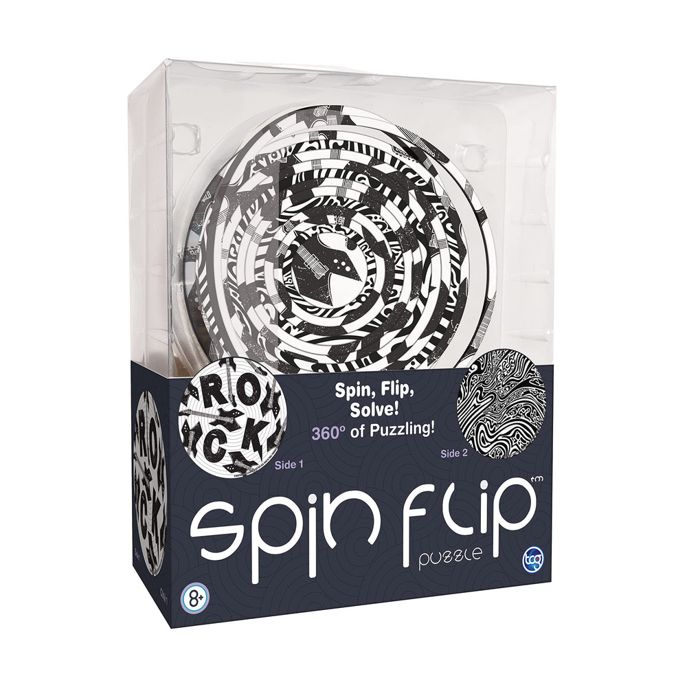 TCG Toys Spin Flip Puzzle Hypnotic dual-images side view promotes focus and calm