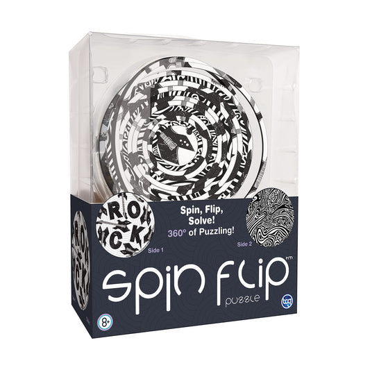 TCG Toys Spin Flip Puzzle Hypnotic dual-images side view promotes focus and calm