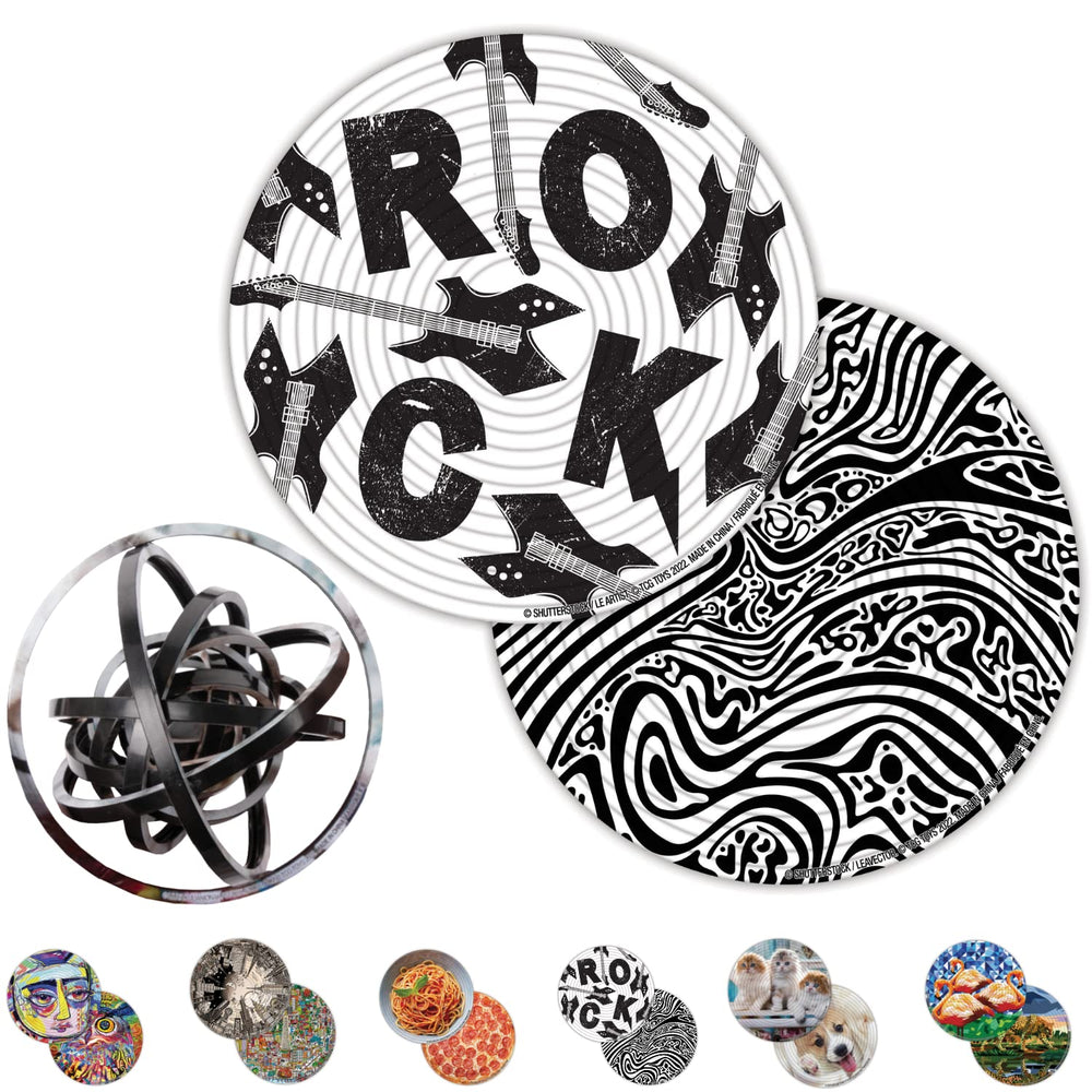 TCG Toys Spin Flip Puzzle Hypnotic front view with dual images for cognitive challenge