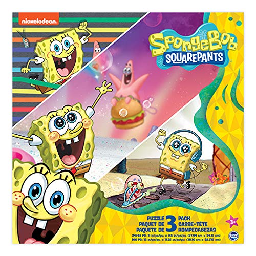 TCG Toys SpongeBob 3-in-1 puzzle featuring favorite characters for family time