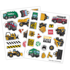 Bright multicolor magnets entice kids to build and play with Tonka energy.