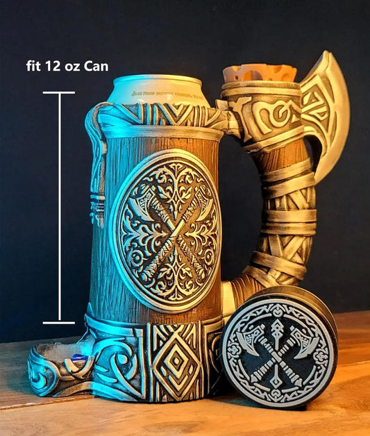 TCGADVN DND mug features Viking axe emblem for immersive gameplay.
