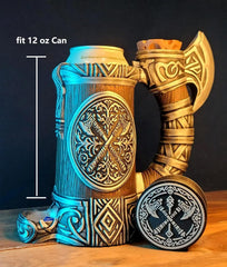 TCGADVN DND mug features Viking axe emblem for immersive gameplay.