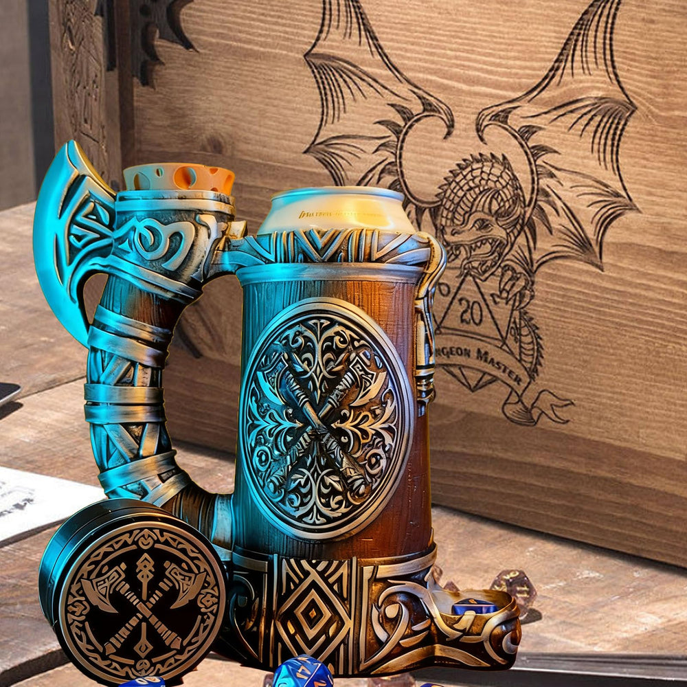 TCGADVN DND mug hand-painted wood-texture finish feels premium.