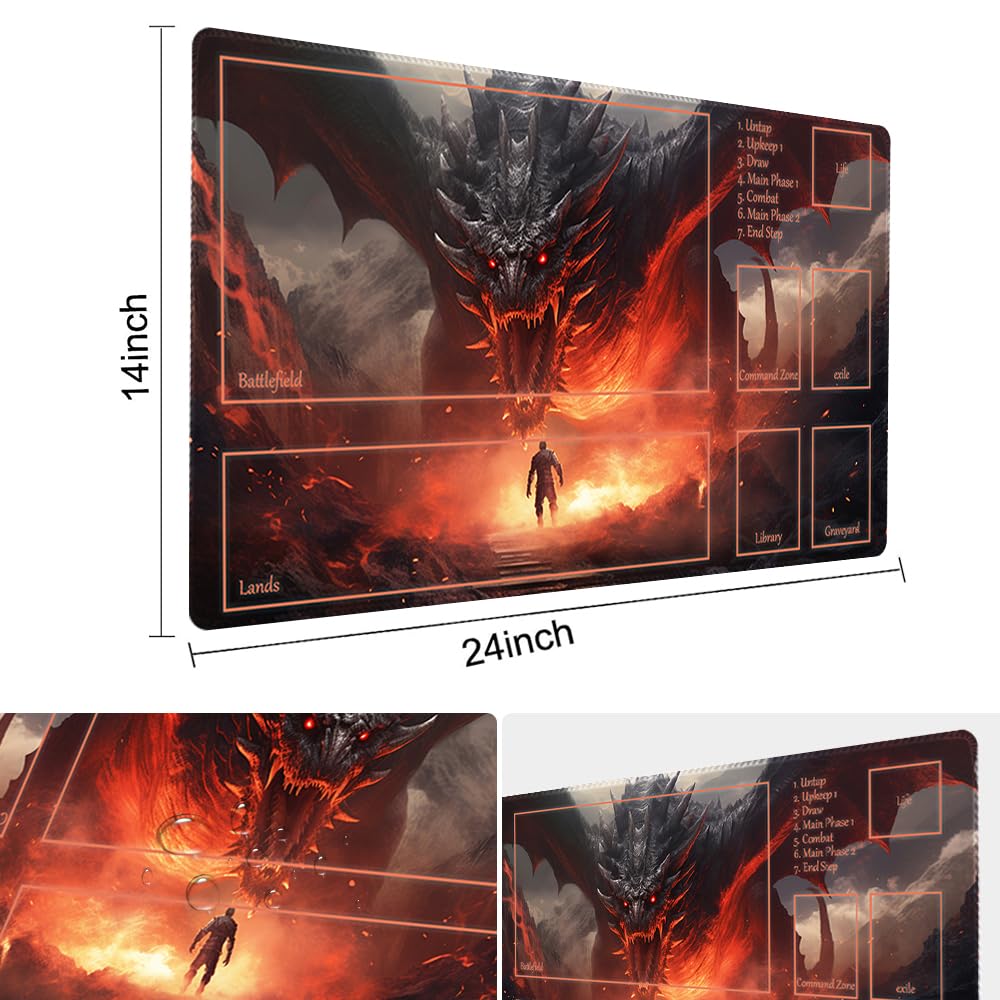 TCGMAT MTG Playmat features high quality printing for vivid card details.