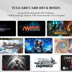 TCGUARD deck box PU leather exterior adds durable, premium feel
