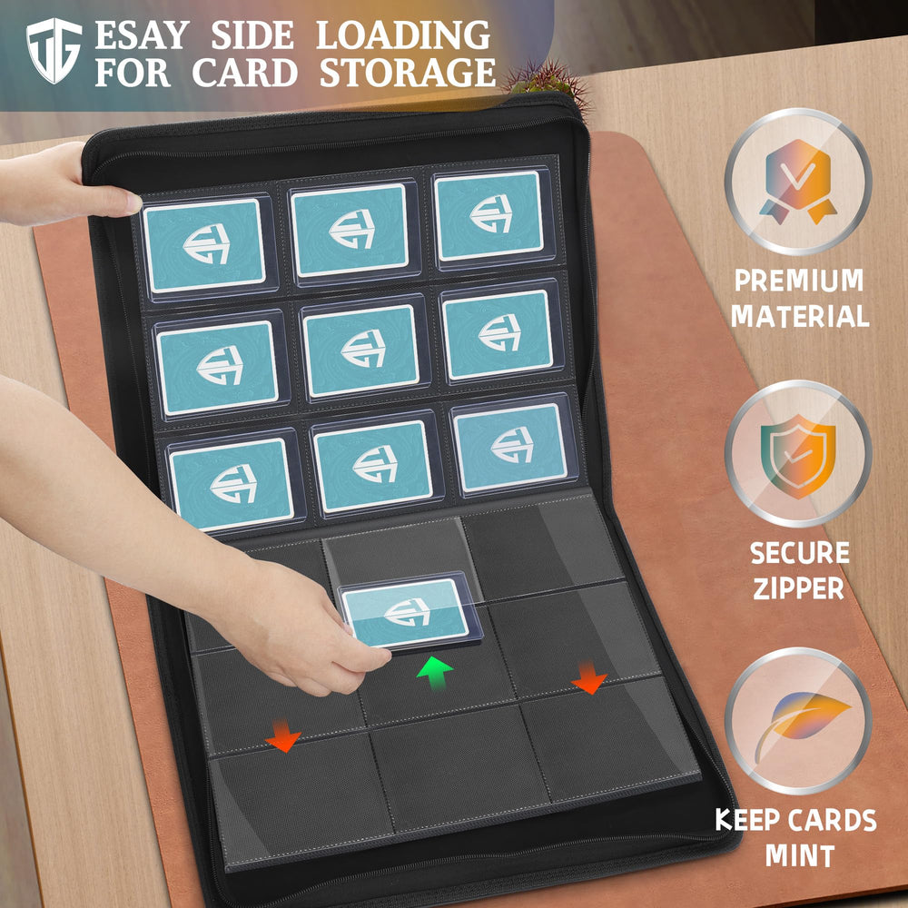TCGUARD shield design adds premium style while guarding your cards.
