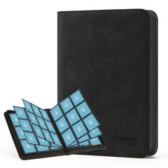 TCGUARD trading card binder front cover showing durable PU shell for travel.