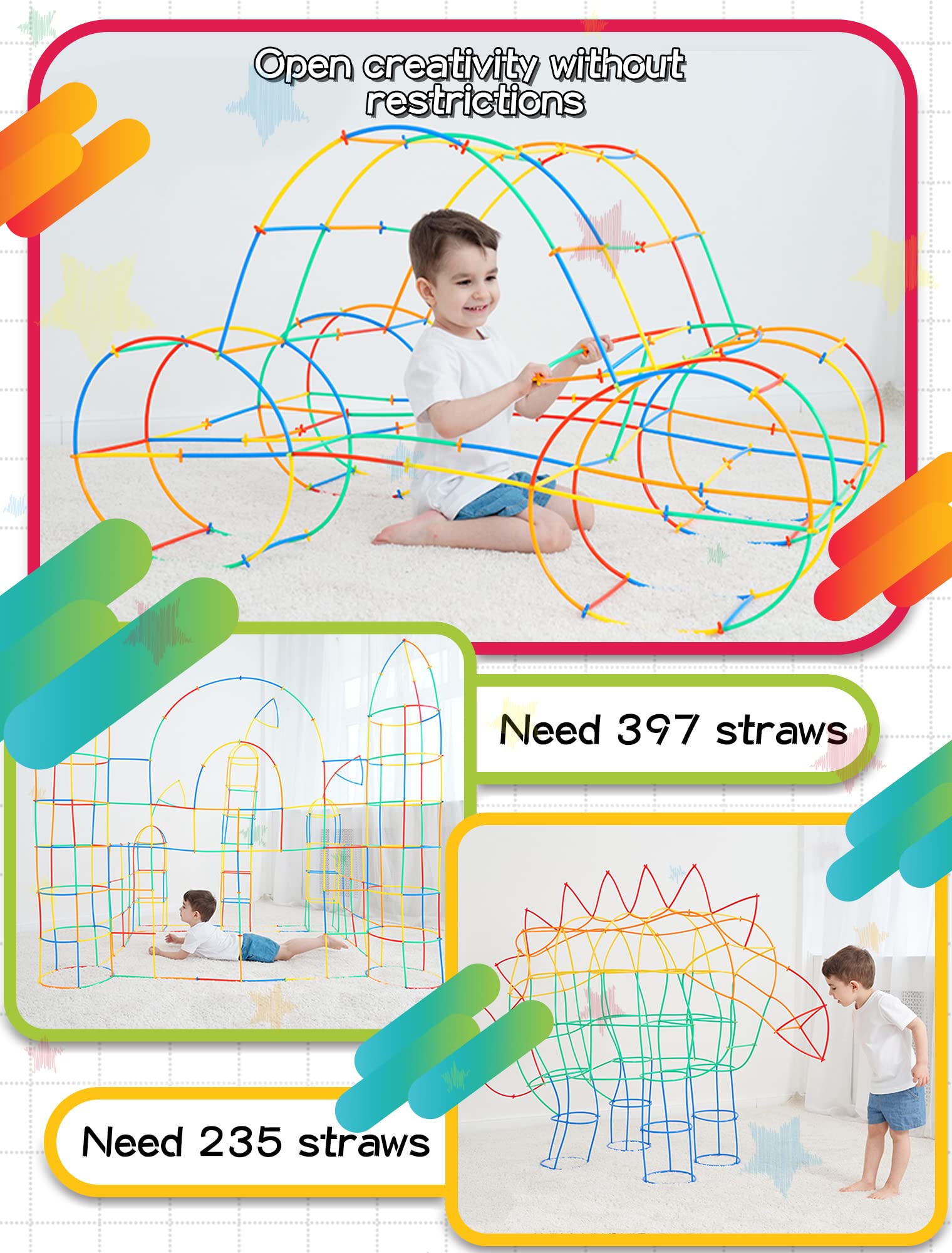 Tcnroy motor skills development through hands-on straw construction play
