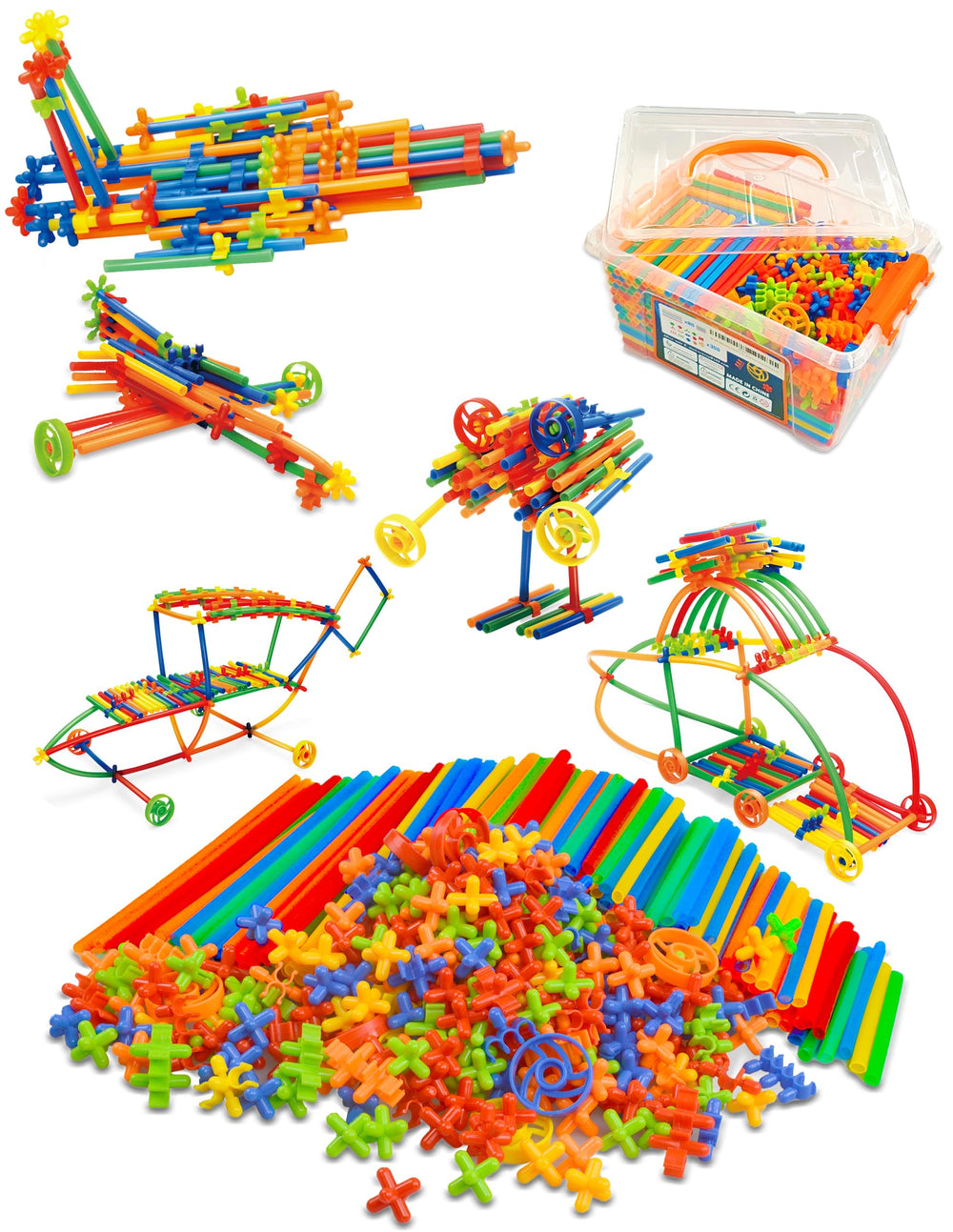 Tcnroy STEM straw construction in action supports imaginative play and learning