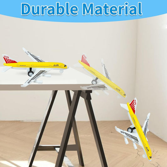 Tcvents diecast airplane models show durable metal and plastic design