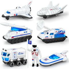 Tcvents astronaut figure among diecast space toys for imaginative play