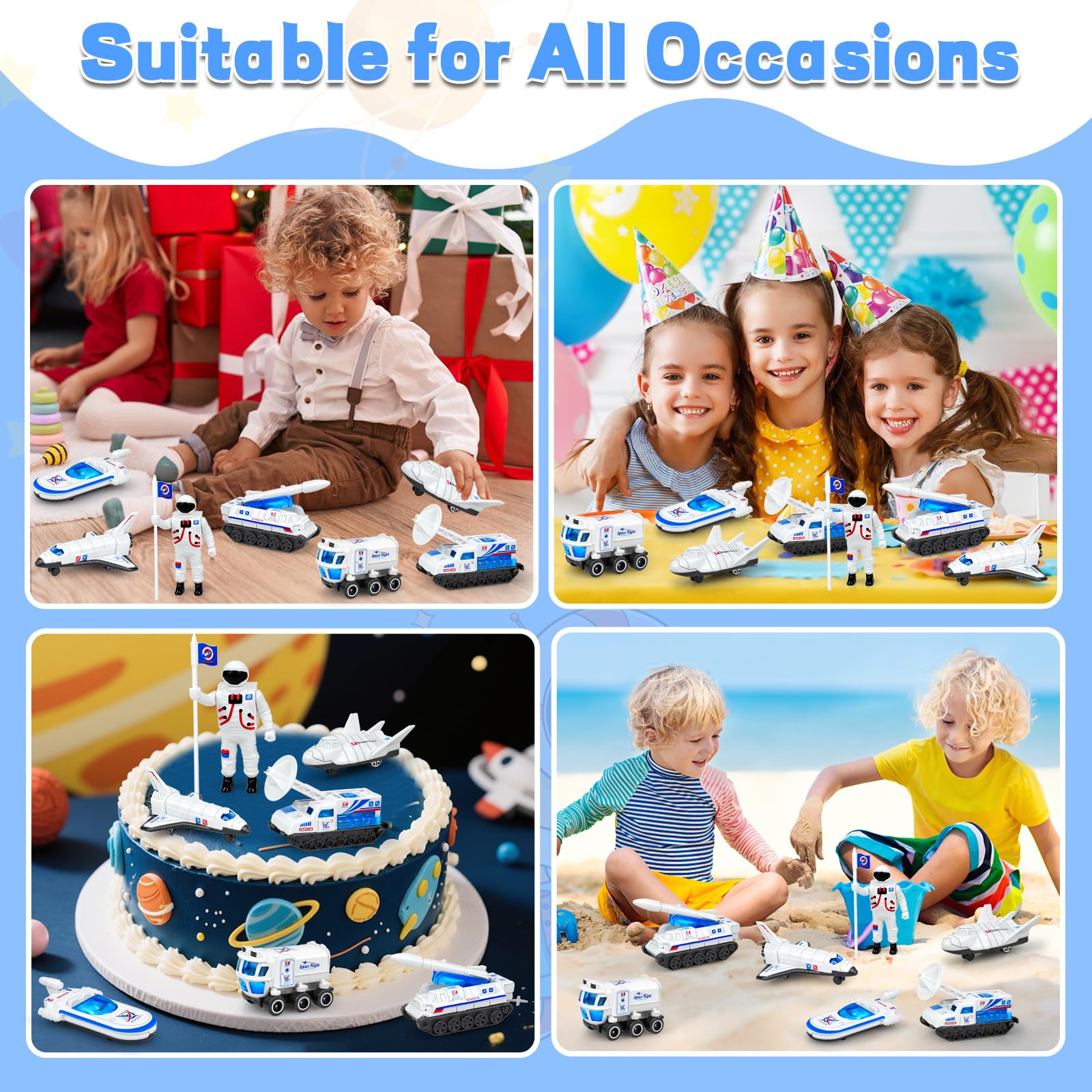 Tcvents flag accessory enhancing space toy playset