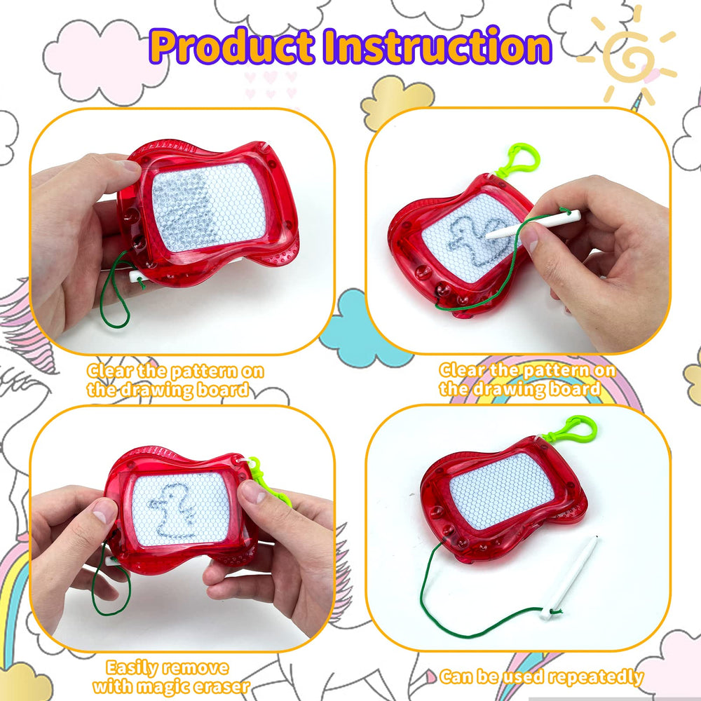 Tcvents erasable mini drawing board for quick redraws and practice