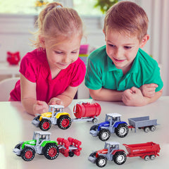 Tcvents tractor-trailer combo image shows secure connections for child-led play.