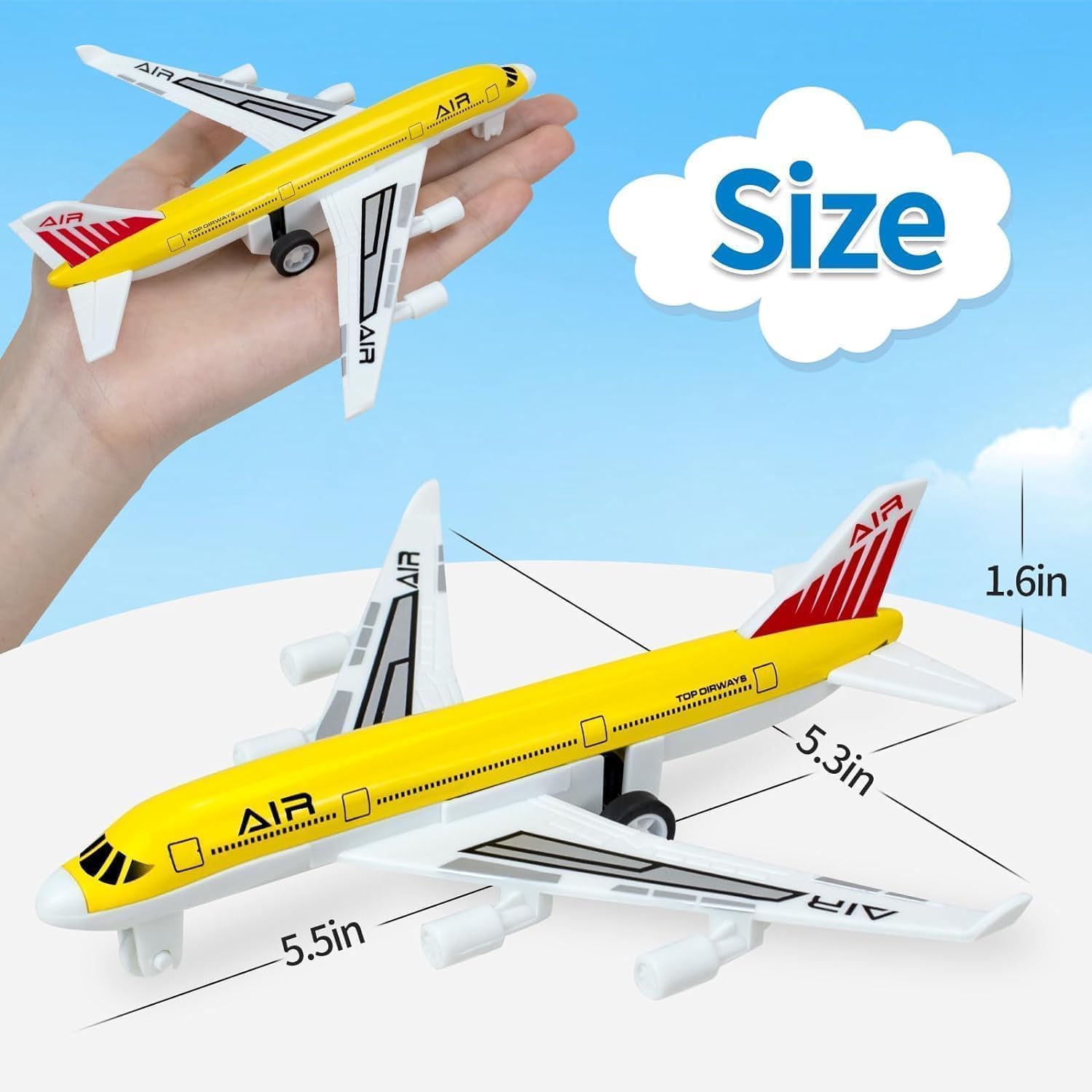 Tcvents metal plastic aircraft planes ready for rough play