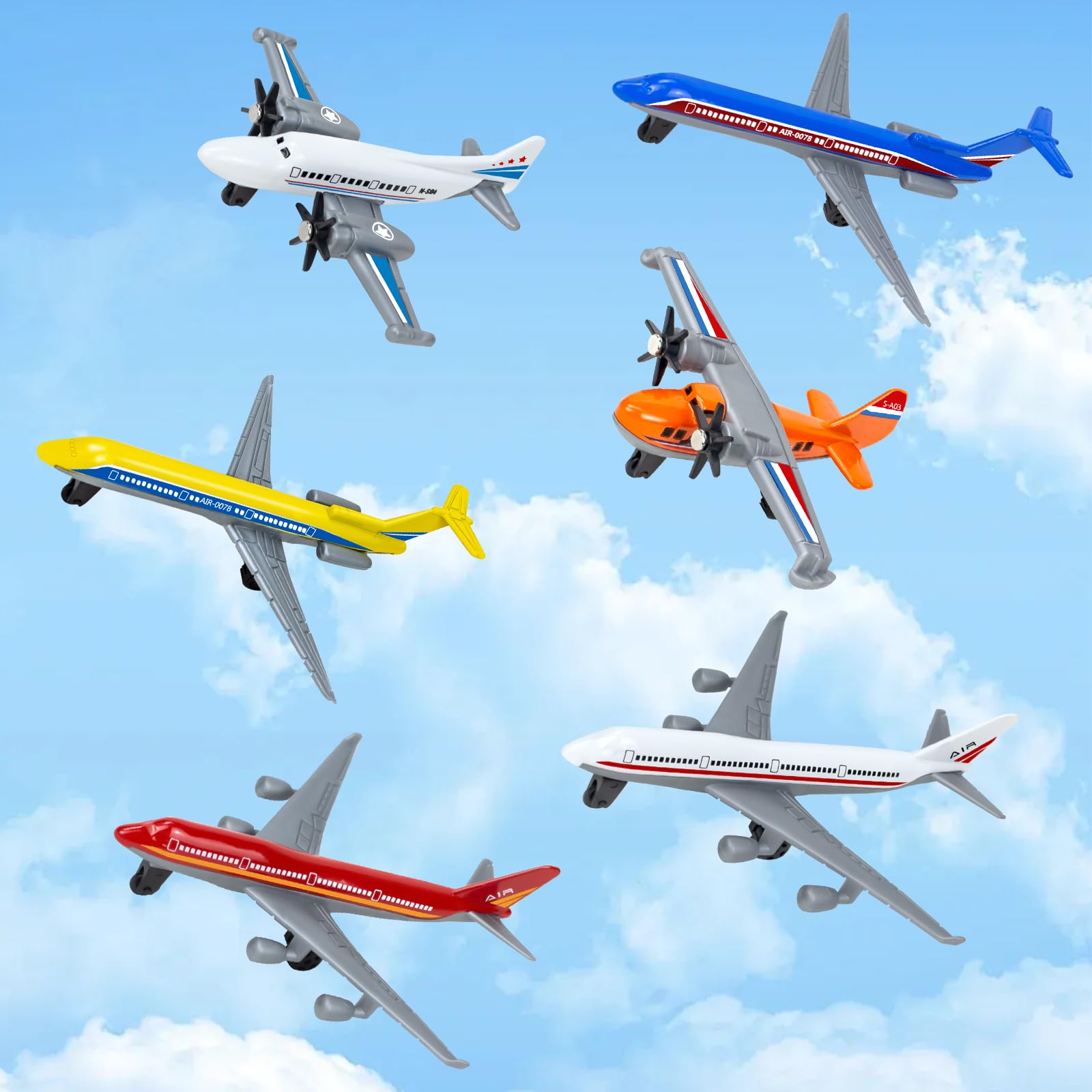 Tcvents aircraft toy for kids, compact size fits small hands for beginner flights.