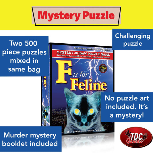 TDC Games Alphabet Mystery two puzzles inside, double challenge for engaging evenings.