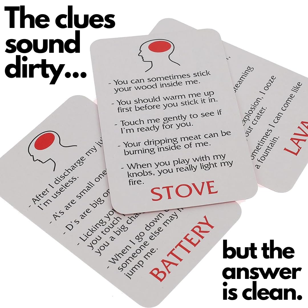 TDC Games Travel Dirty Minds cards spread — playful clues for date nights and gatherings