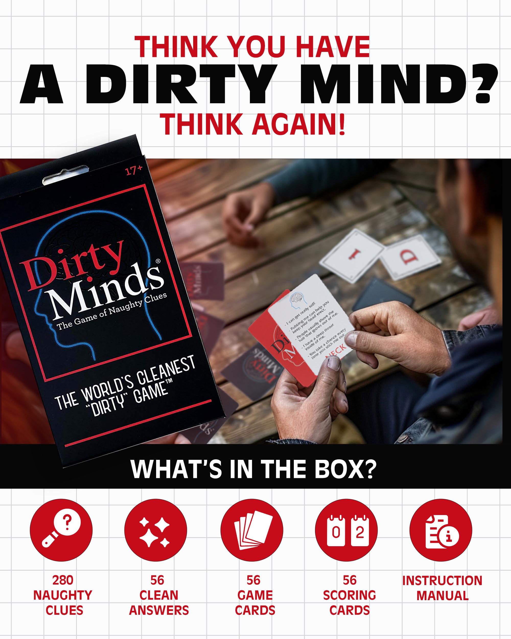 TDC Games Travel Dirty Minds travel box — fits easily in a bag for trips