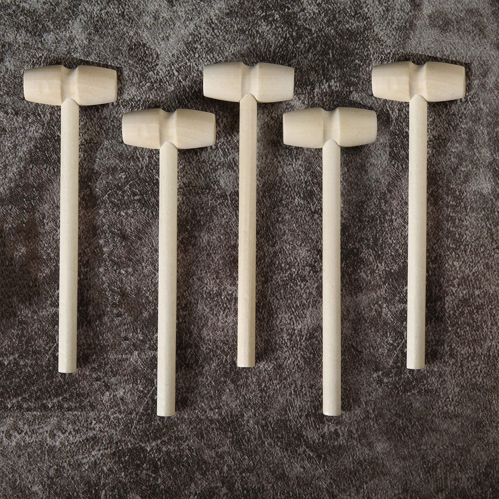 TDOCK mini wooden hammers with kid-friendly grip and compact size