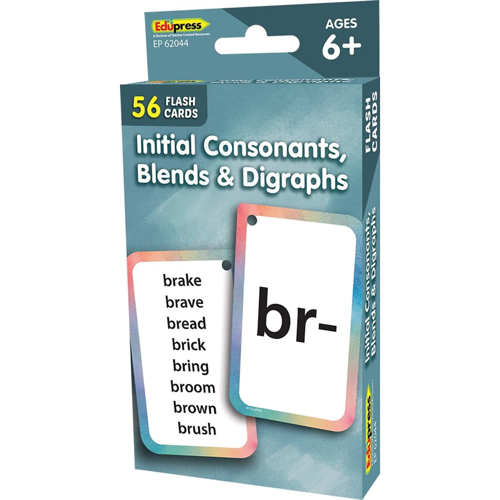 Teacher Created Resources ep62044 initial consonants flash cards front view for classroom learning