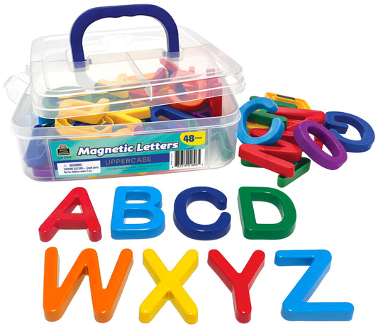 Teacher Created Resources magnetic letters uppercase pack for alphabet practice and word building