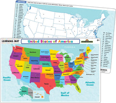 Teacher Created Resources USA Map Learning Mat front view for geography practice