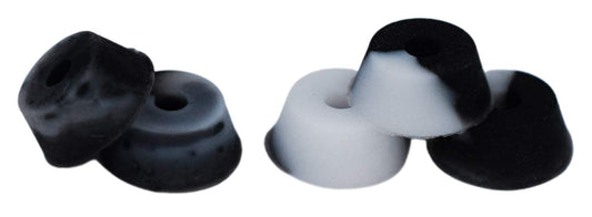 Teak Tuning Pro Duro 71A bubble bushings in black-white swirl, close-up texture for responsiveness.