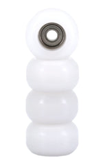 Teak Tuning stainless steel lock nuts with nylon inserts secure wheels.
