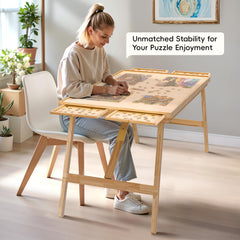 TEAKMAMA folding puzzle board a comfortable setup for long sessions