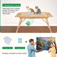 TEAKMAMA puzzle display hooks let you showcase completed puzzles proudly.