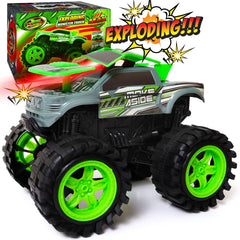 Team Power Exploding Monster Truck front crash action for dynamic playtime
