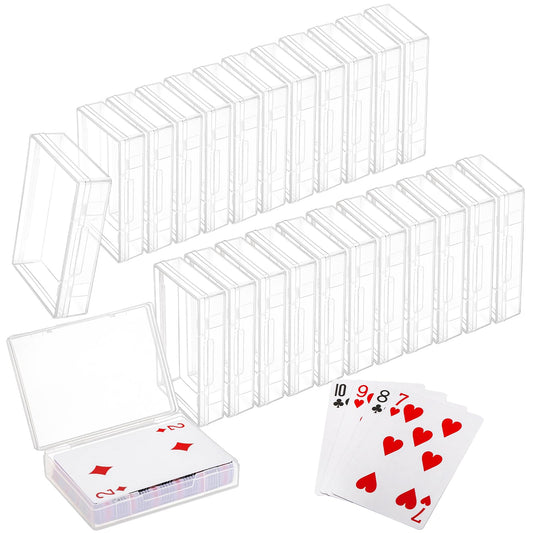 Tebery 24 pack blank card case in clear view for quick access