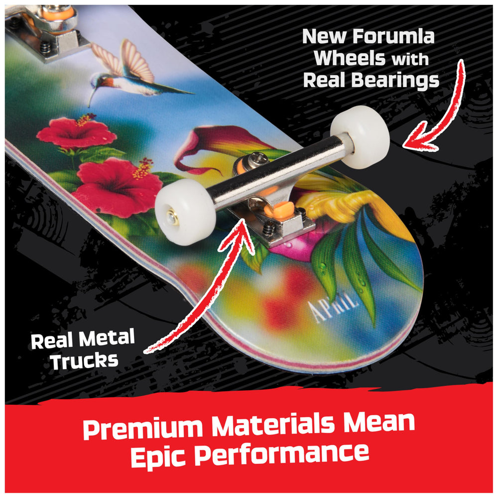 Tech Deck Pro Series polished trucks provide a realistic feel and precise control.