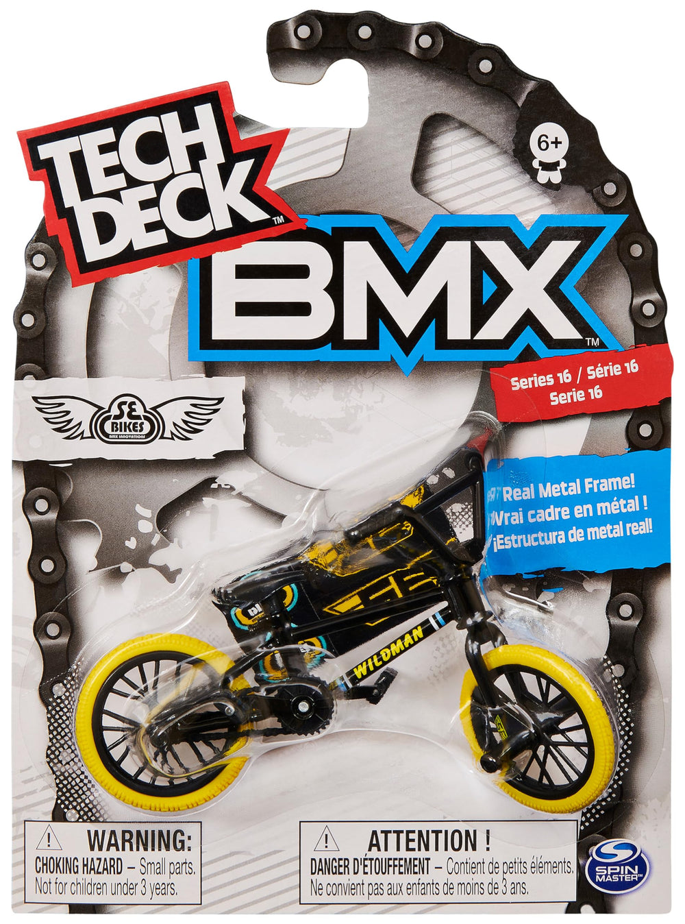 No batteries needed compact finger bike for on-the-go play.