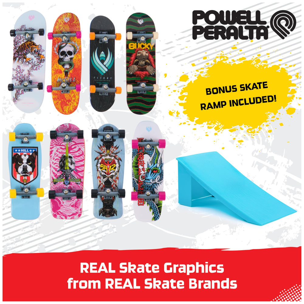 Tech Deck bonus pack shows authentic graphics from top brands
