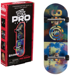 Tech Deck Element Pro Series wooden display showcases the pro board