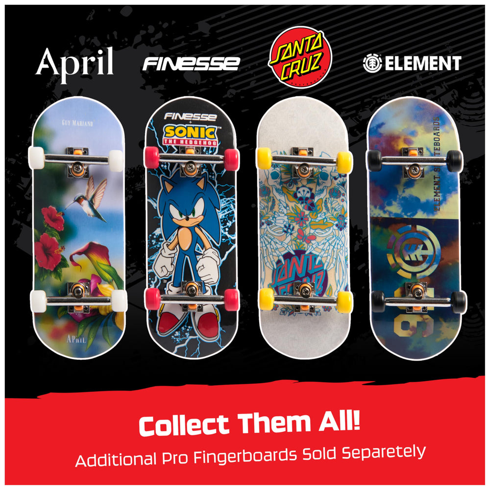 Tech Deck Element Pro Series textured foam grip enhances control