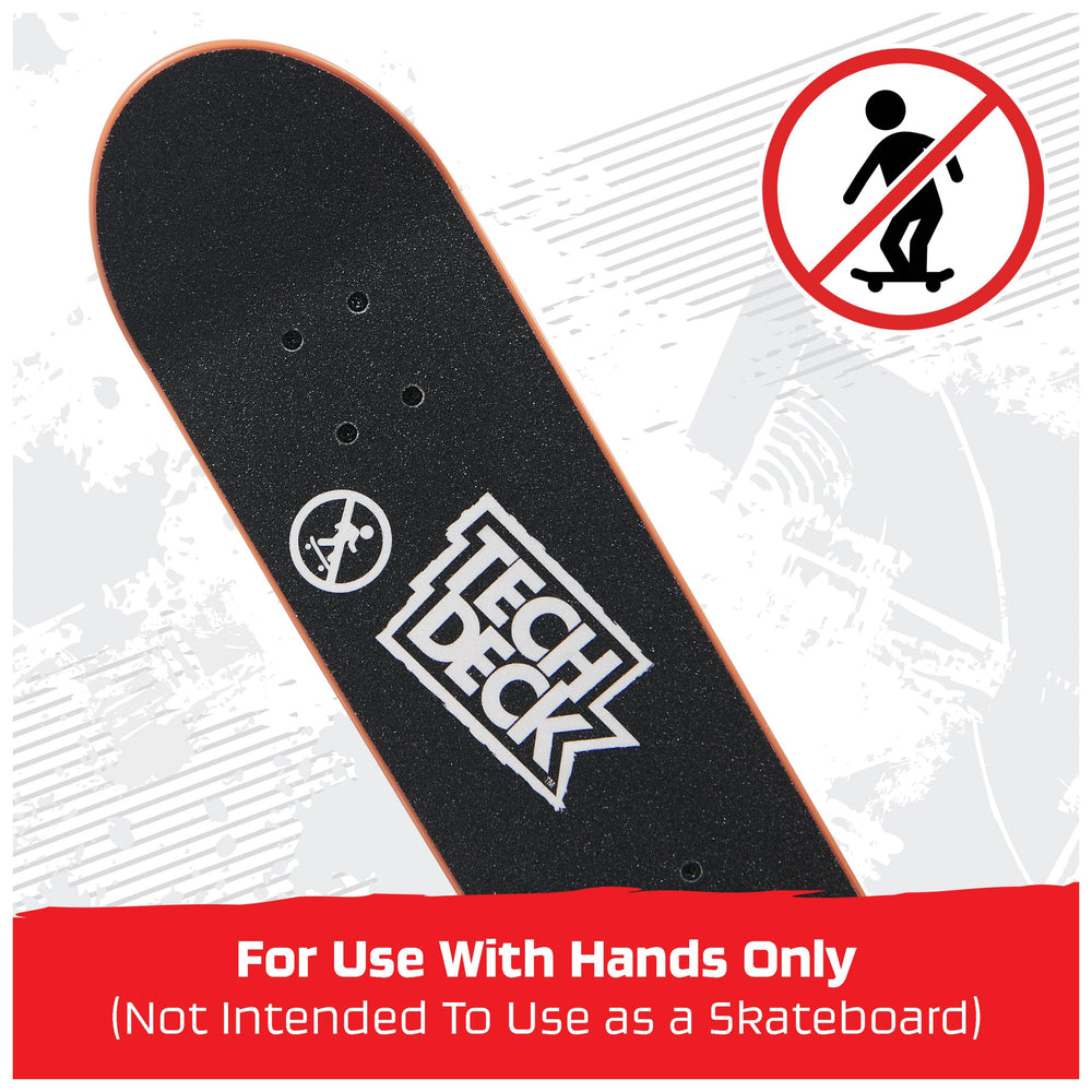 Tech Deck hands-only tricks promote precise finger-skate practice.