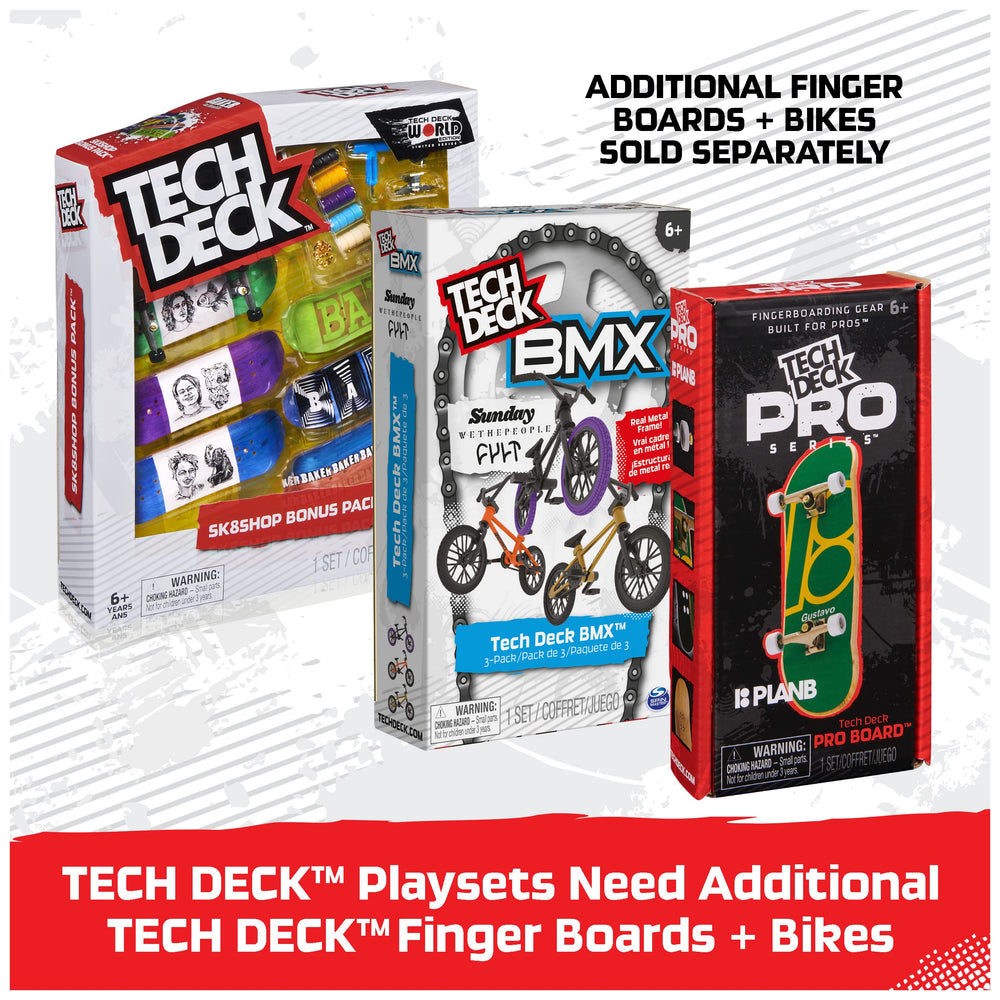 Tech Deck instruction sheet guiding quick setup and play.