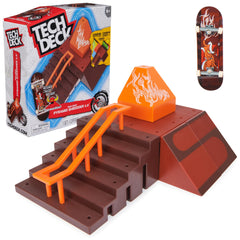 Tech Deck Pyramid Shredder 2.0 viewed as a compact park setup for new tricks