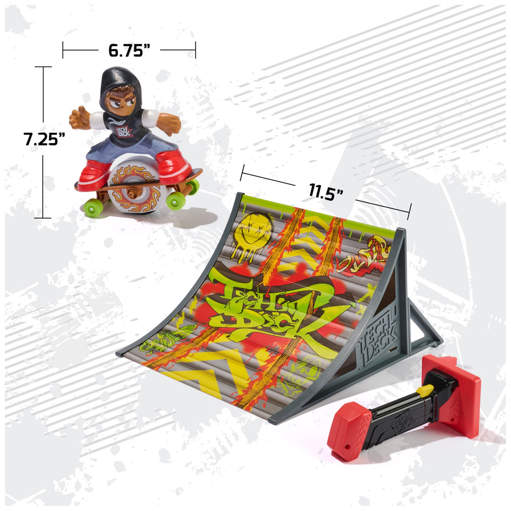Assembly required before playing with the Tech Deck Shred N' Blast kit.