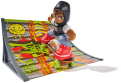 Battery not included for the Tech Deck Shred N' Blast motorized board.