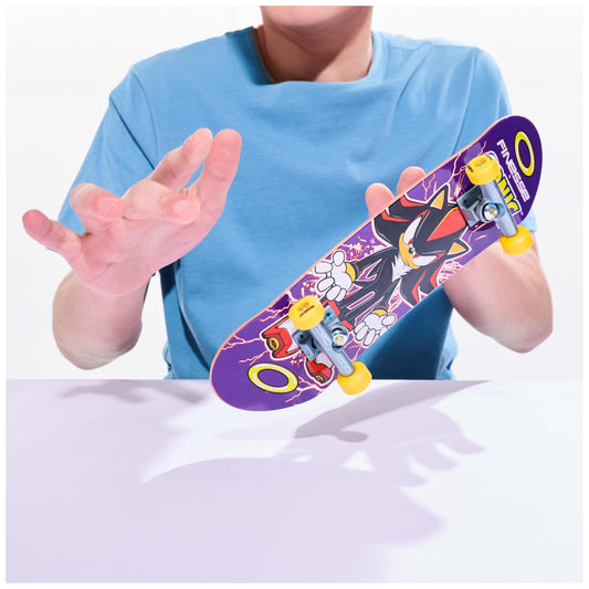 Tech Deck size-10-inches handboard graphic highlights bigger tricks and finger control.